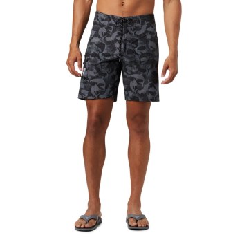 Columbia PFG Offshore II Board, Pantalones Cortos Negros Camuflados Para Hombre | 124987-RQF